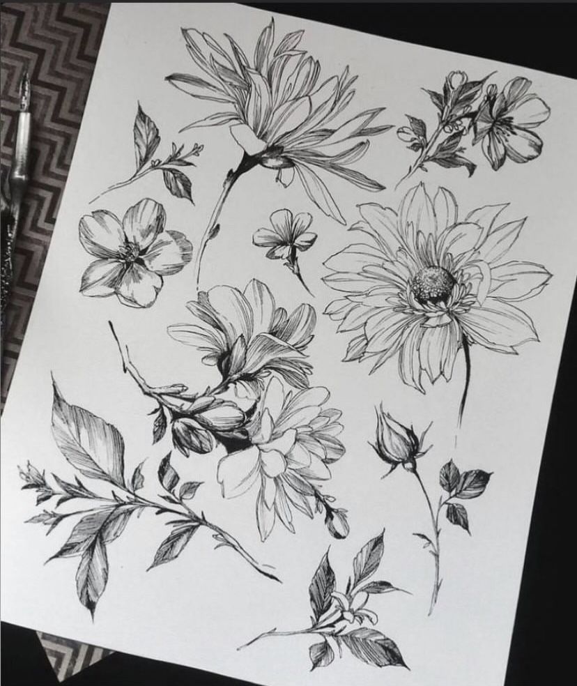 flowers tattoo