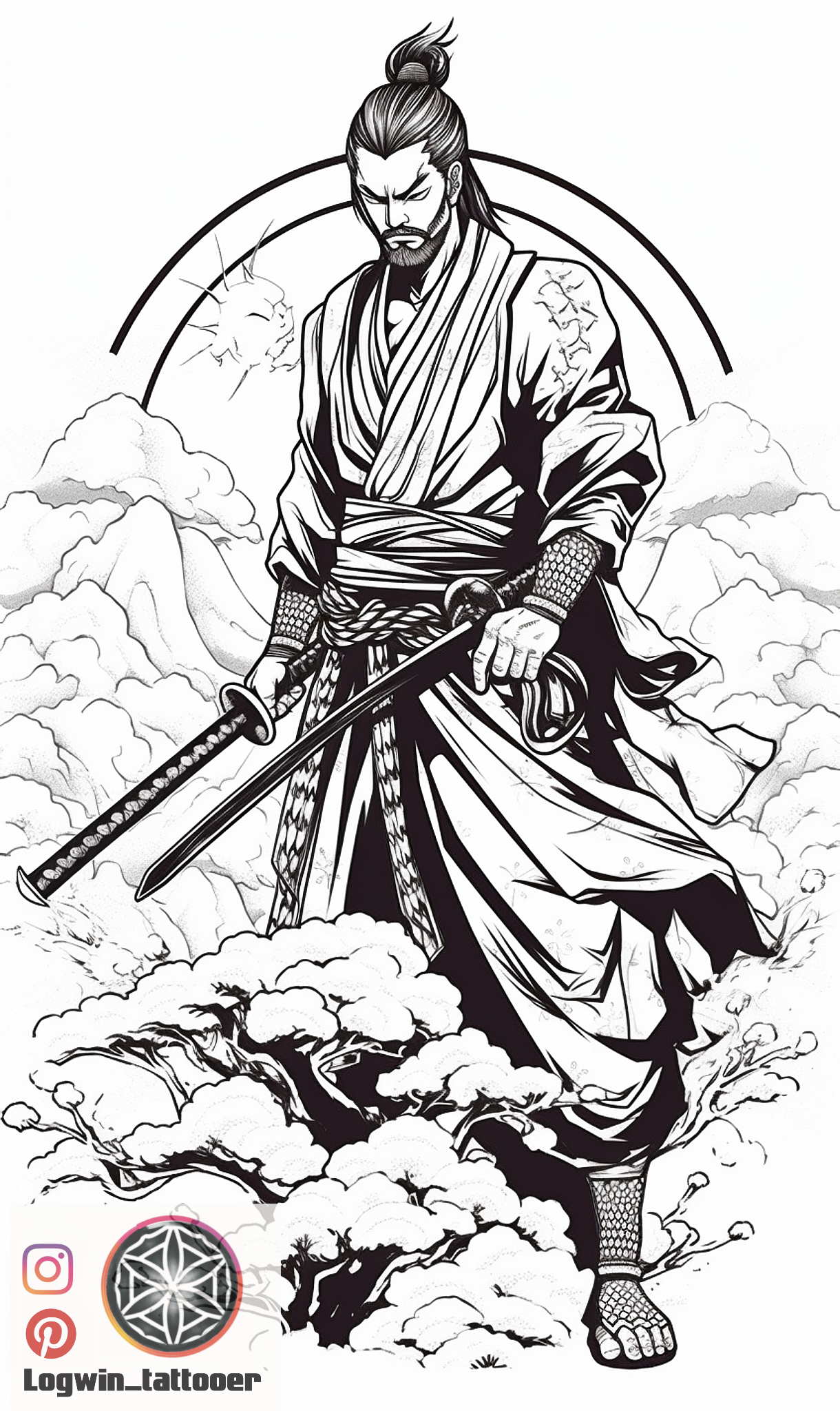 900+ ý tưởng hay nhất về Samurai tattoo trong 2026