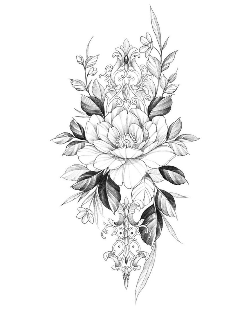 flowers tattoo