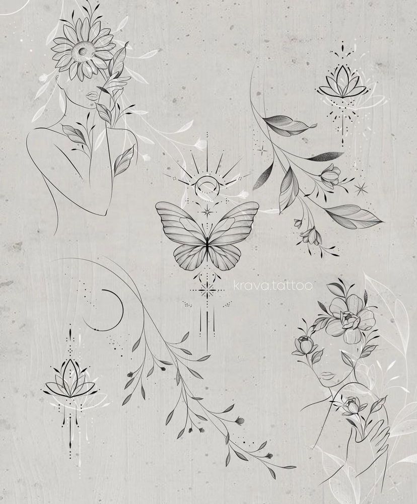 flowers tattoo