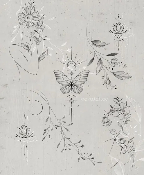 flowers tattoo