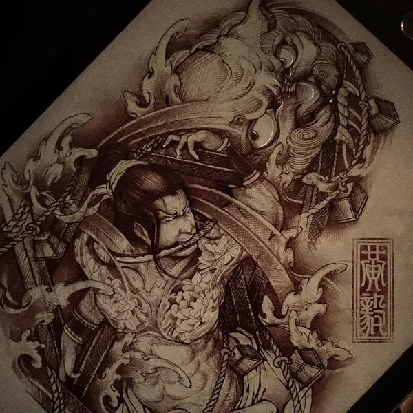 900+ ý tưởng hay nhất về Samurai tattoo trong 2026