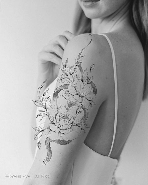 flowers tattoo
