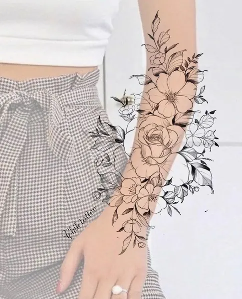 flowers tattoo