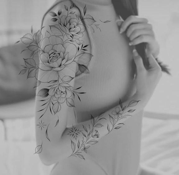 flowers tattoo