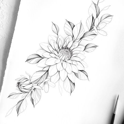 flowers tattoo