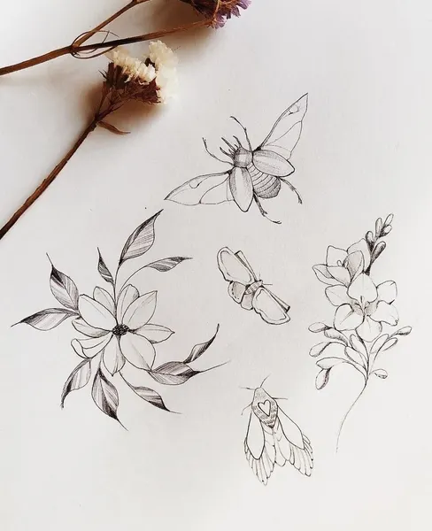 flowers tattoo