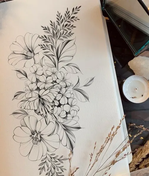 flowers tattoo