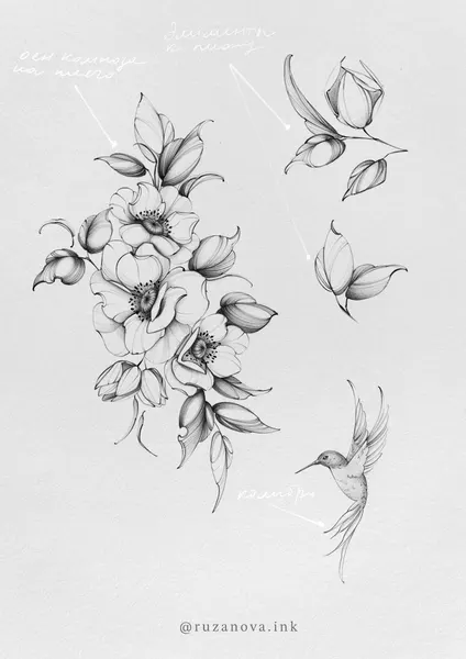 flowers tattoo