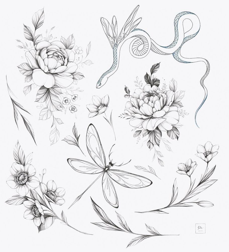 flowers tattoo