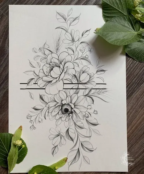 flowers tattoo
