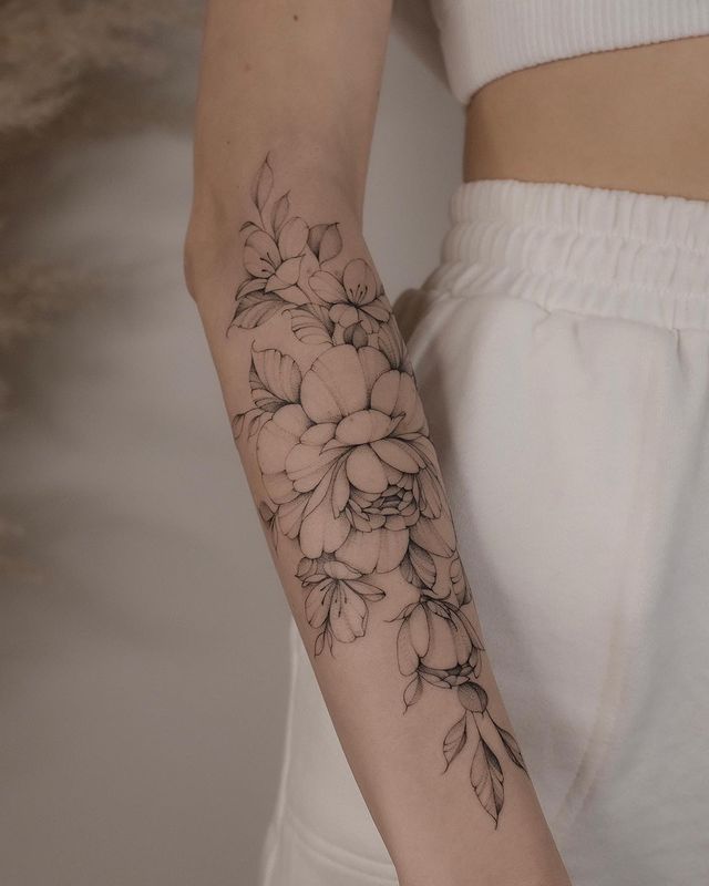 flowers tattoo