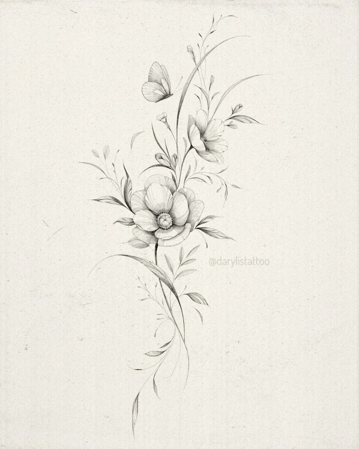 flowers tattoo
