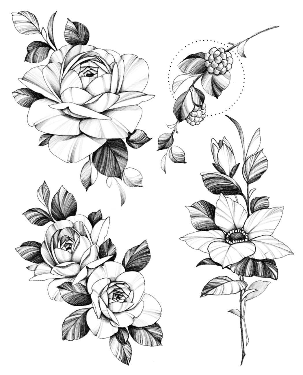 flowers tattoo