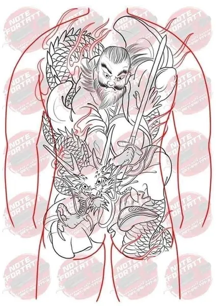 Samurai tattoo idea