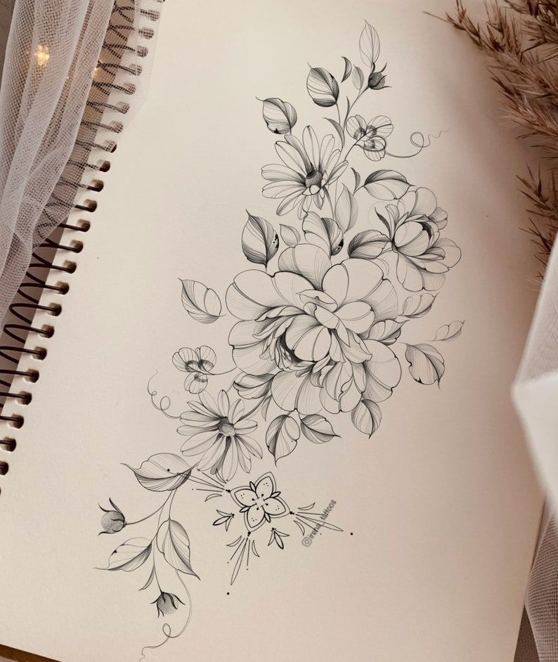flowers tattoo
