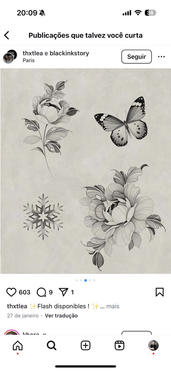 flowers tattoo