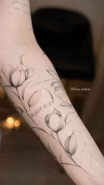 flowers tattoo