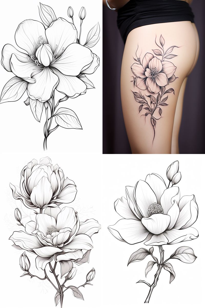 flowers tattoo