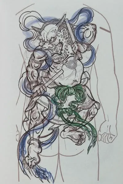 Samurai tattoo idea