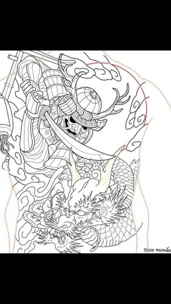 Samurai tattoo idea