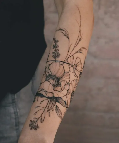 flowers tattoo