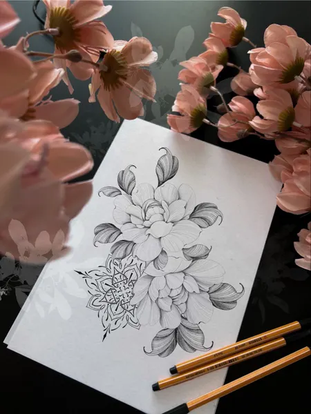 flowers tattoo