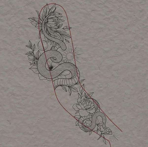 flowers tattoo