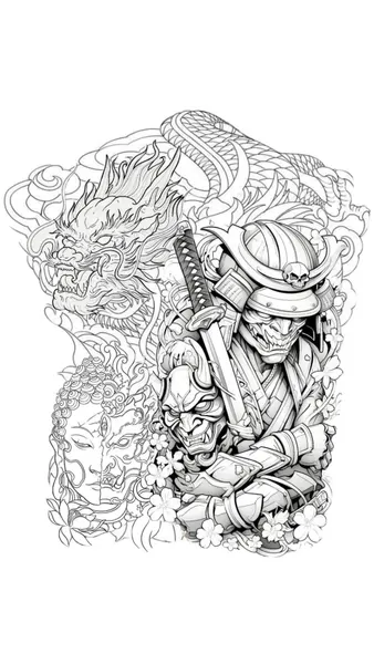 900+ ý tưởng hay nhất về Samurai tattoo trong 2026