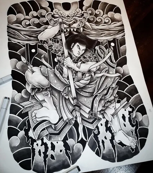 900+ ý tưởng hay nhất về Samurai tattoo trong 2026