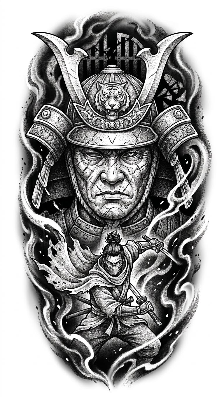 900+ ý tưởng hay nhất về Samurai tattoo trong 2026