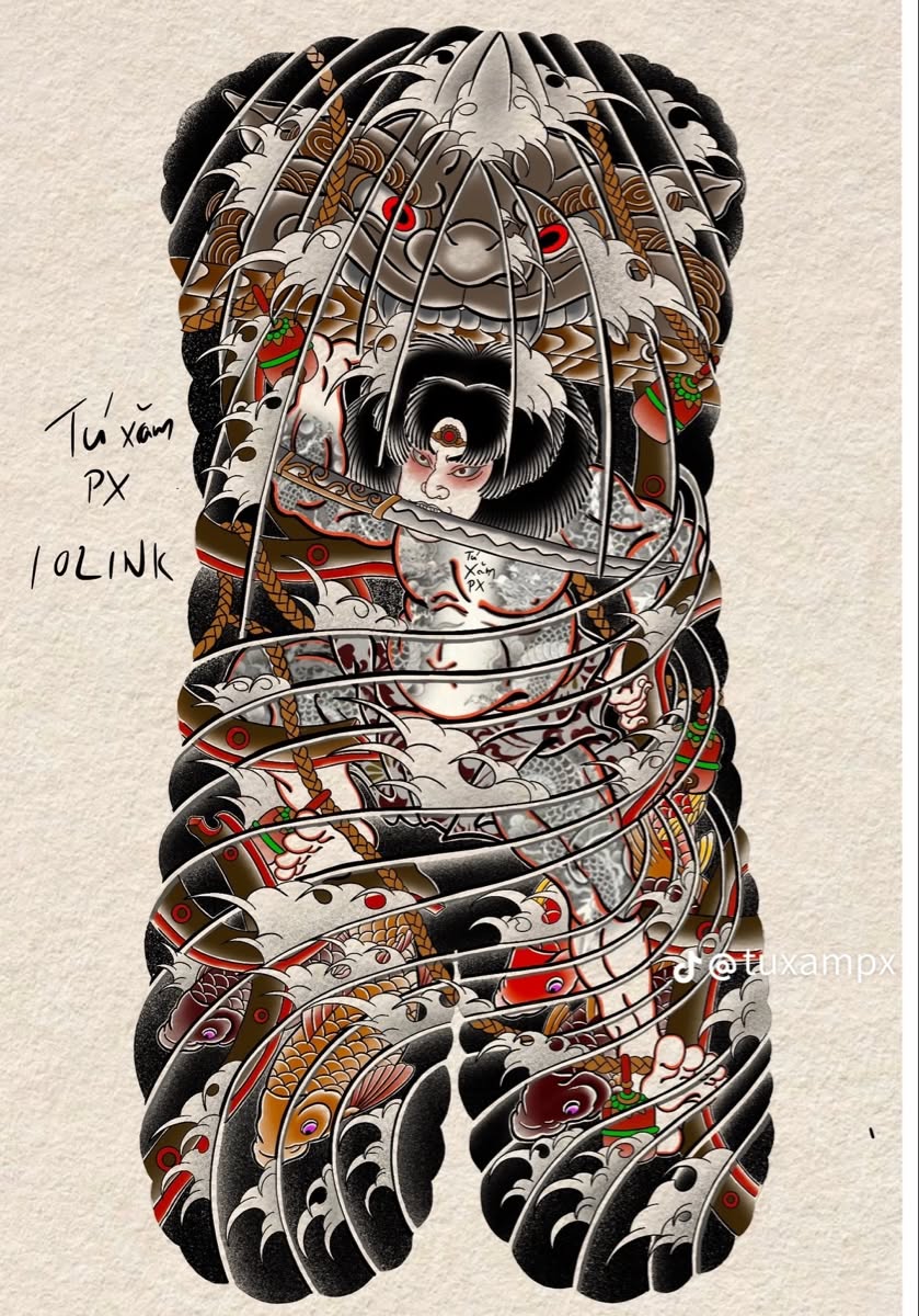900+ ý tưởng hay nhất về Samurai tattoo trong 2026