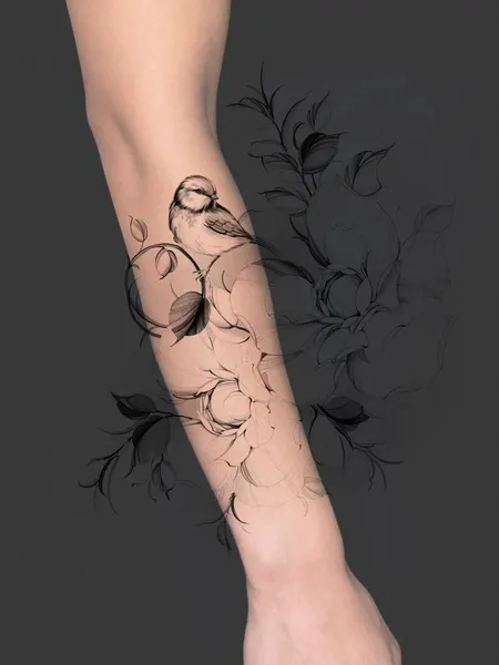 flowers tattoo