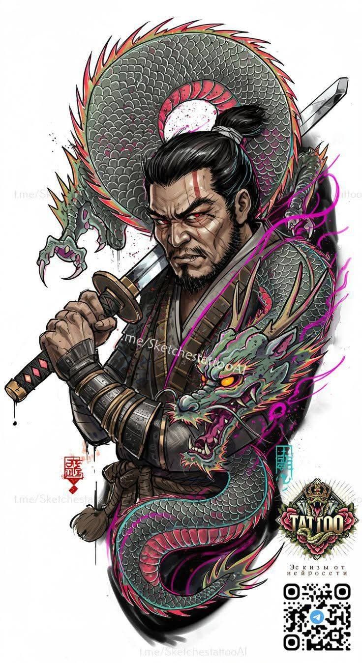900+ ý tưởng hay nhất về Samurai tattoo trong 2026