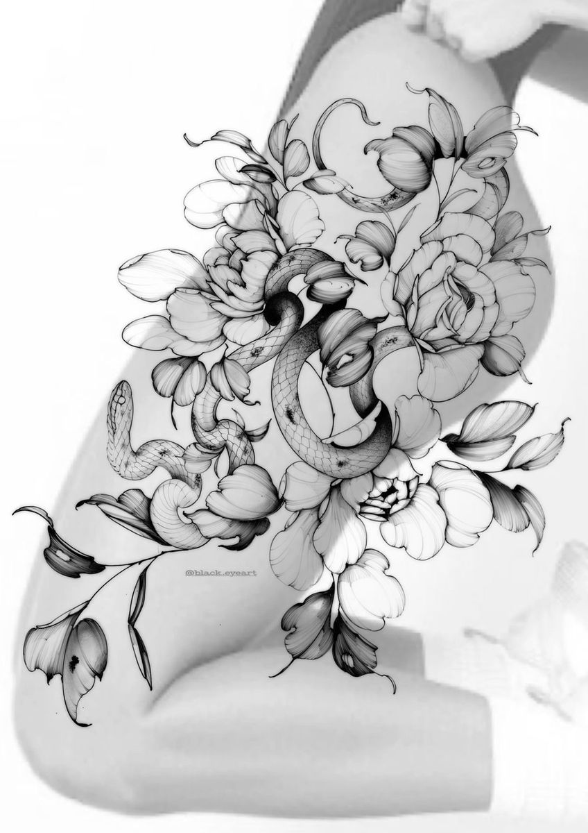 flowers tattoo