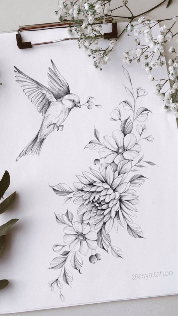 flowers tattoo