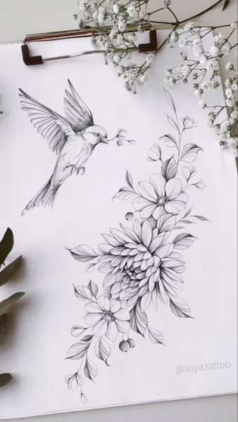 flowers tattoo